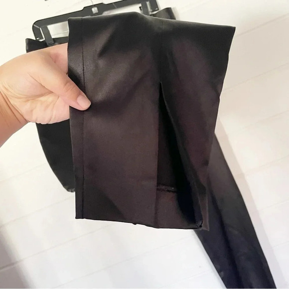 NWT Asos Women’s Satin Split-Hem Mid-Rise Straight-Leg Size 10 Waist 33” - Picture 8 of 11